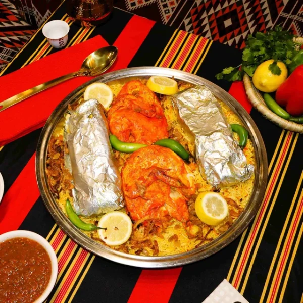 سدر مشكل مندي دجاج وحنيذ| Mixed Dishes of Haneeth & Mandi Chicken